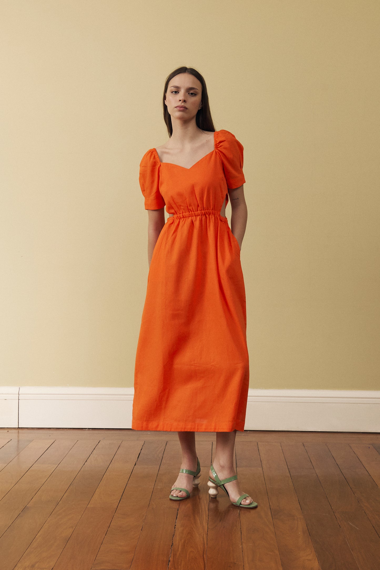 Vestido Artemisa Naranja