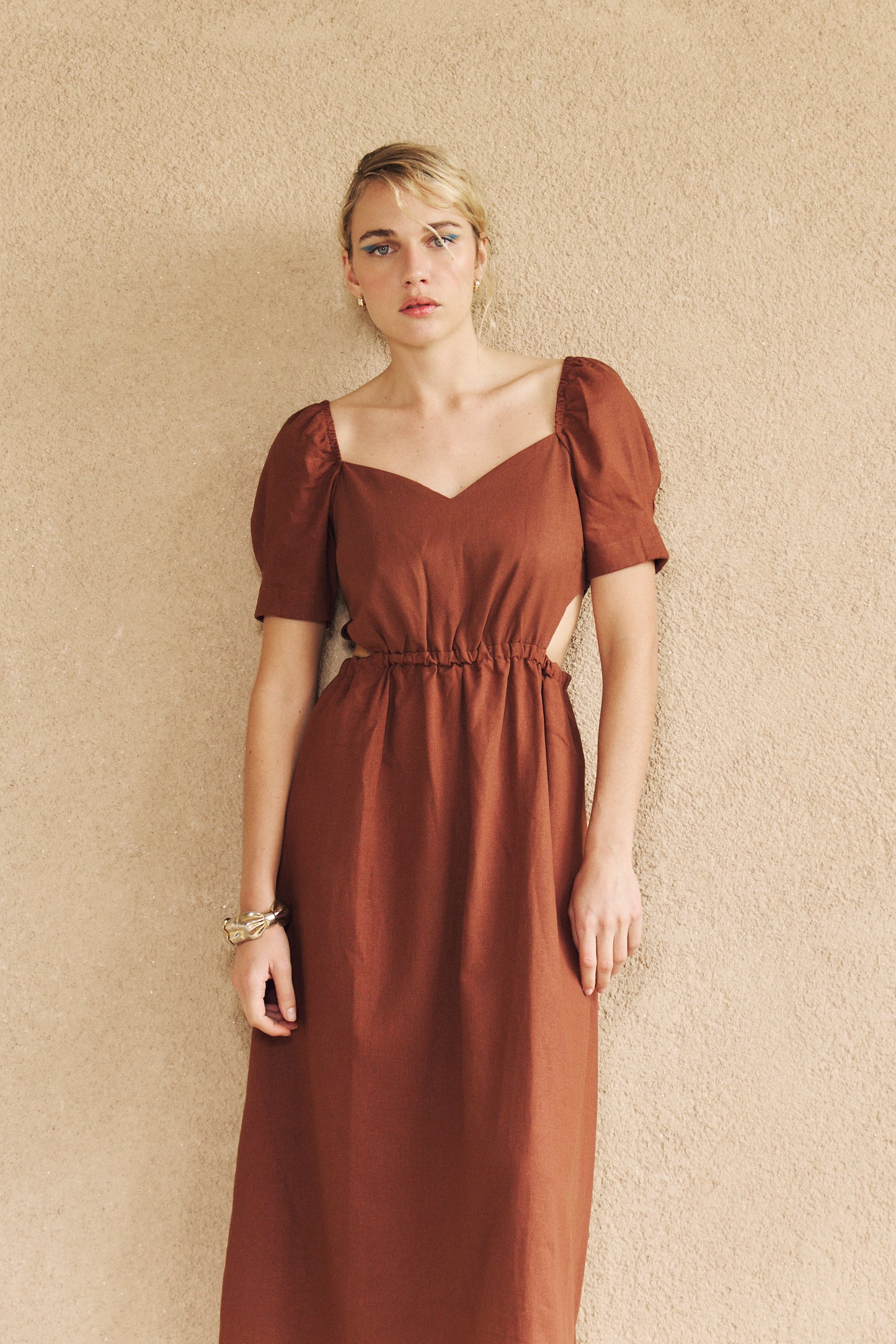 Vestido Artemisa Marron