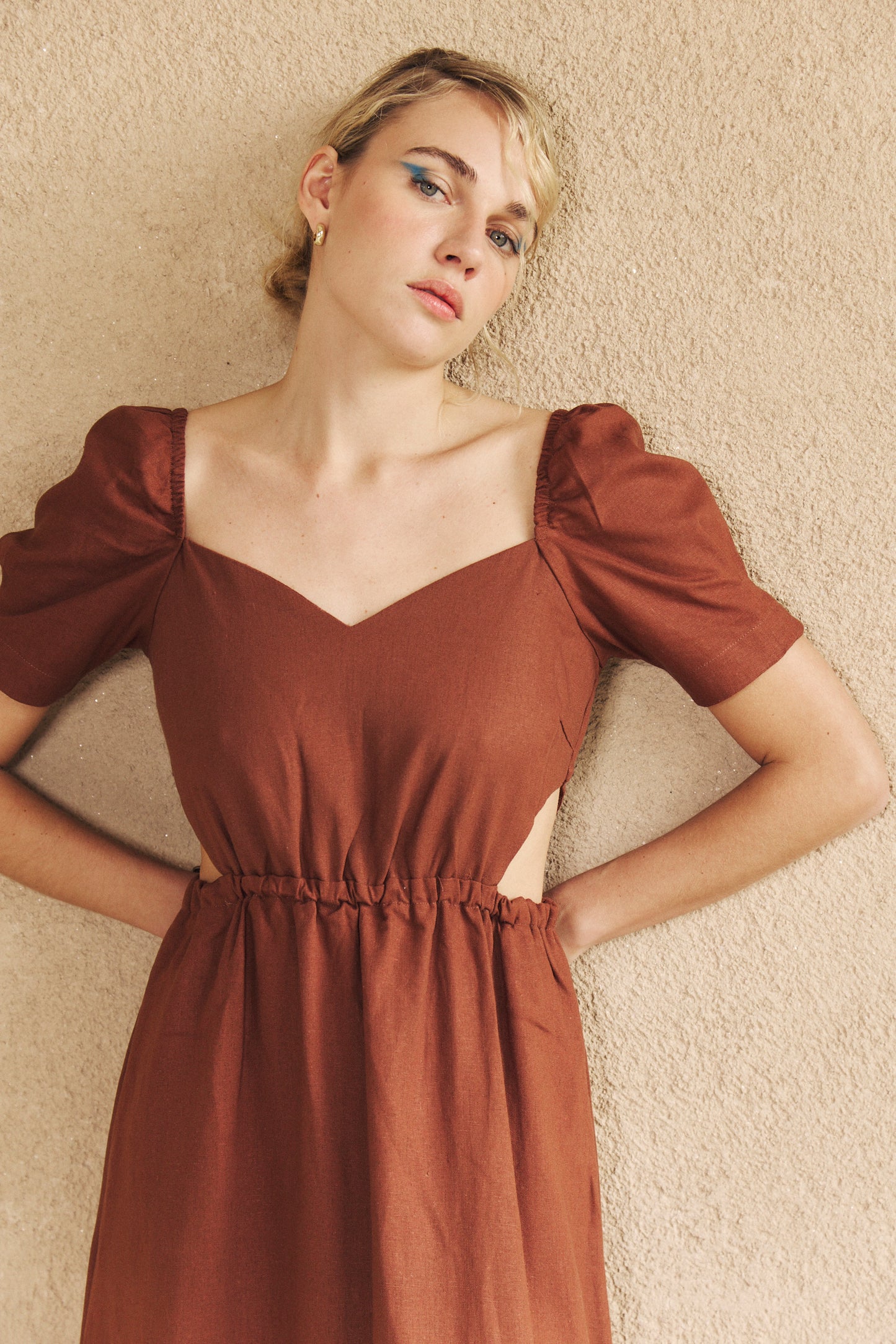 Vestido Artemisa Marron