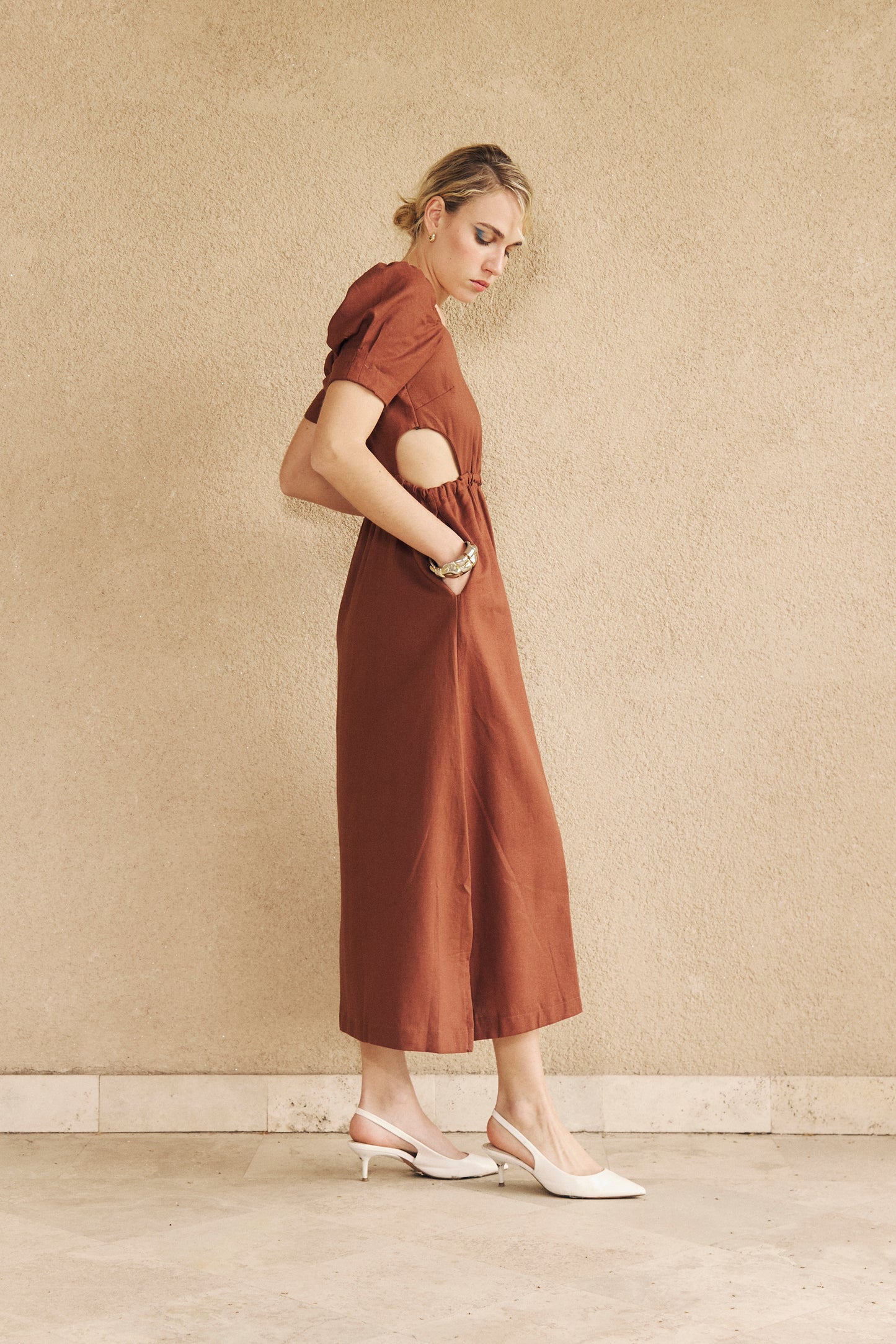 Vestido Artemisa Marron