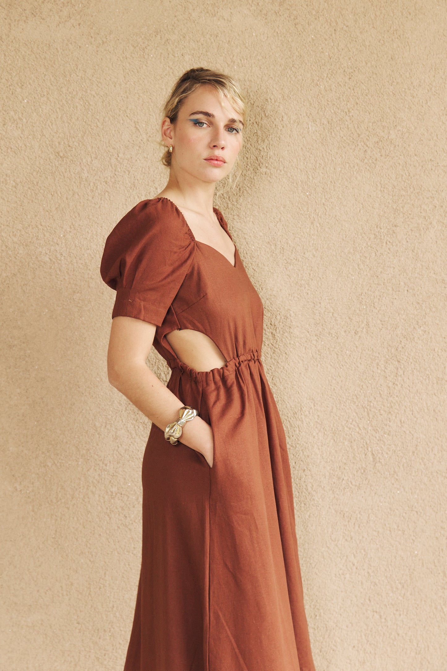 Vestido Artemisa Marron