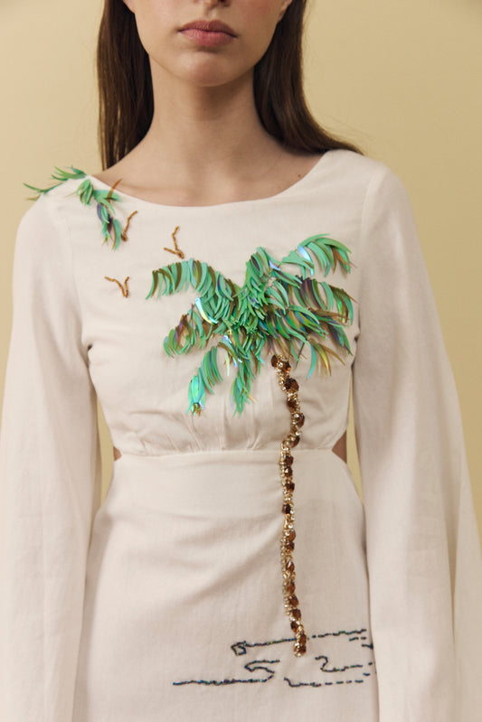 Vestido Palmera Offwhite