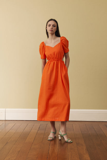 Vestido Artemisa Naranja